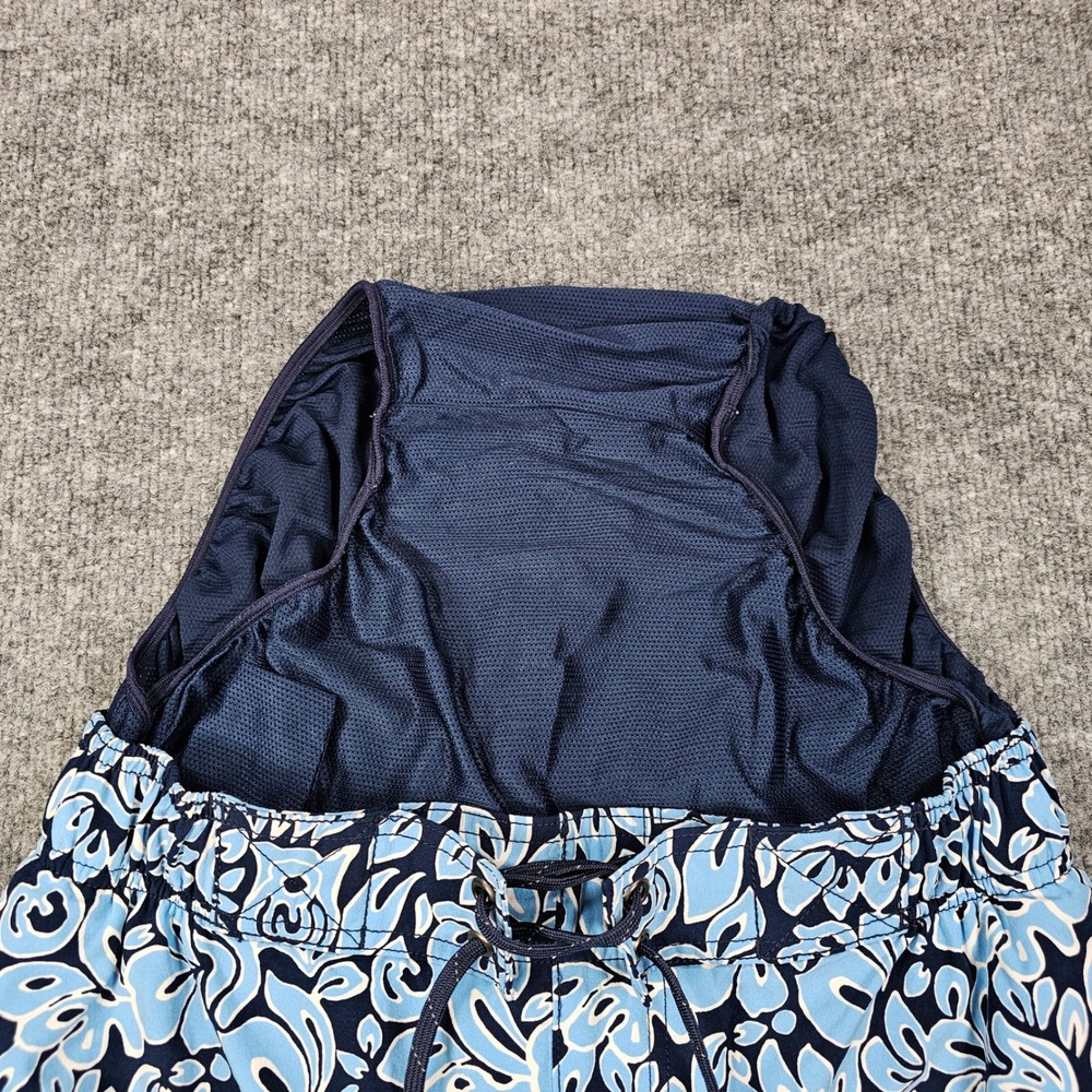 Coolibar Swim Trunks Mens S Blue Floral Paisley UPF 50+ Sun Protection Shorts - Picture 6 of 12